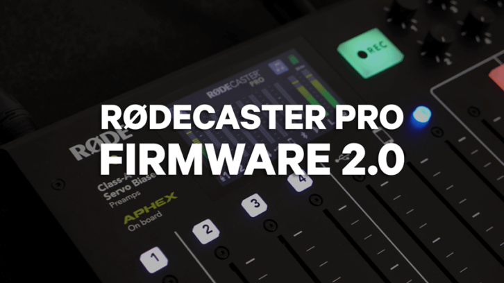 RodeCaster Pro nouvelles fonctions